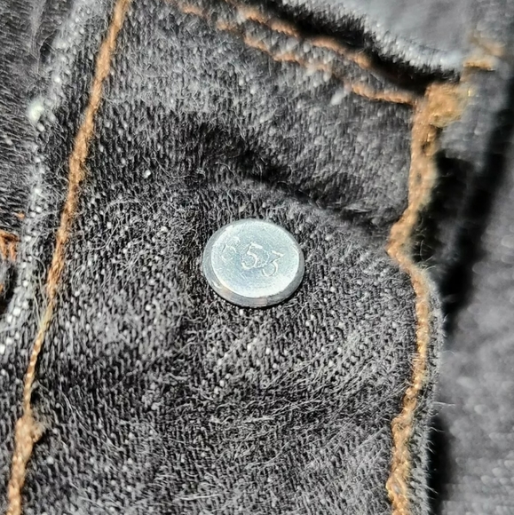 Vintage 90s Levi's 501 Denim Jeans 33x32 High Rise - Picture 6 of 7